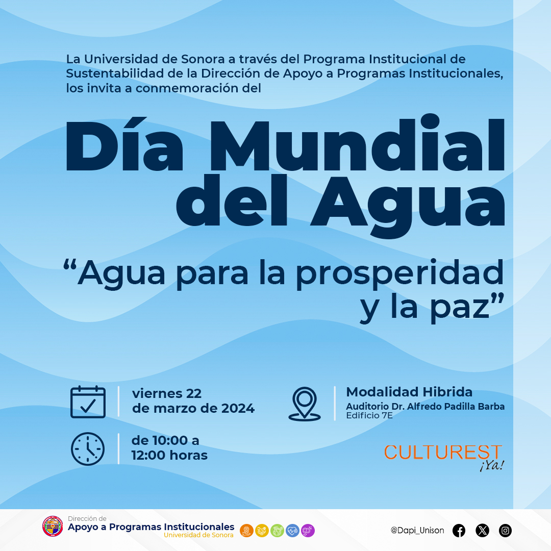 DÍA MUNDIAL DEL AGUA 2024 – Departamento de Investigaciones Científicas ...